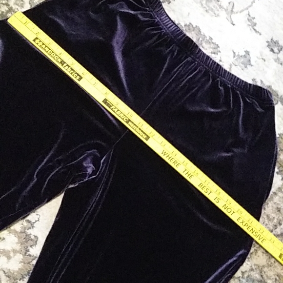 Stretch velvet pants from Coldwater Creek, VGUC - Picture 5 of 6